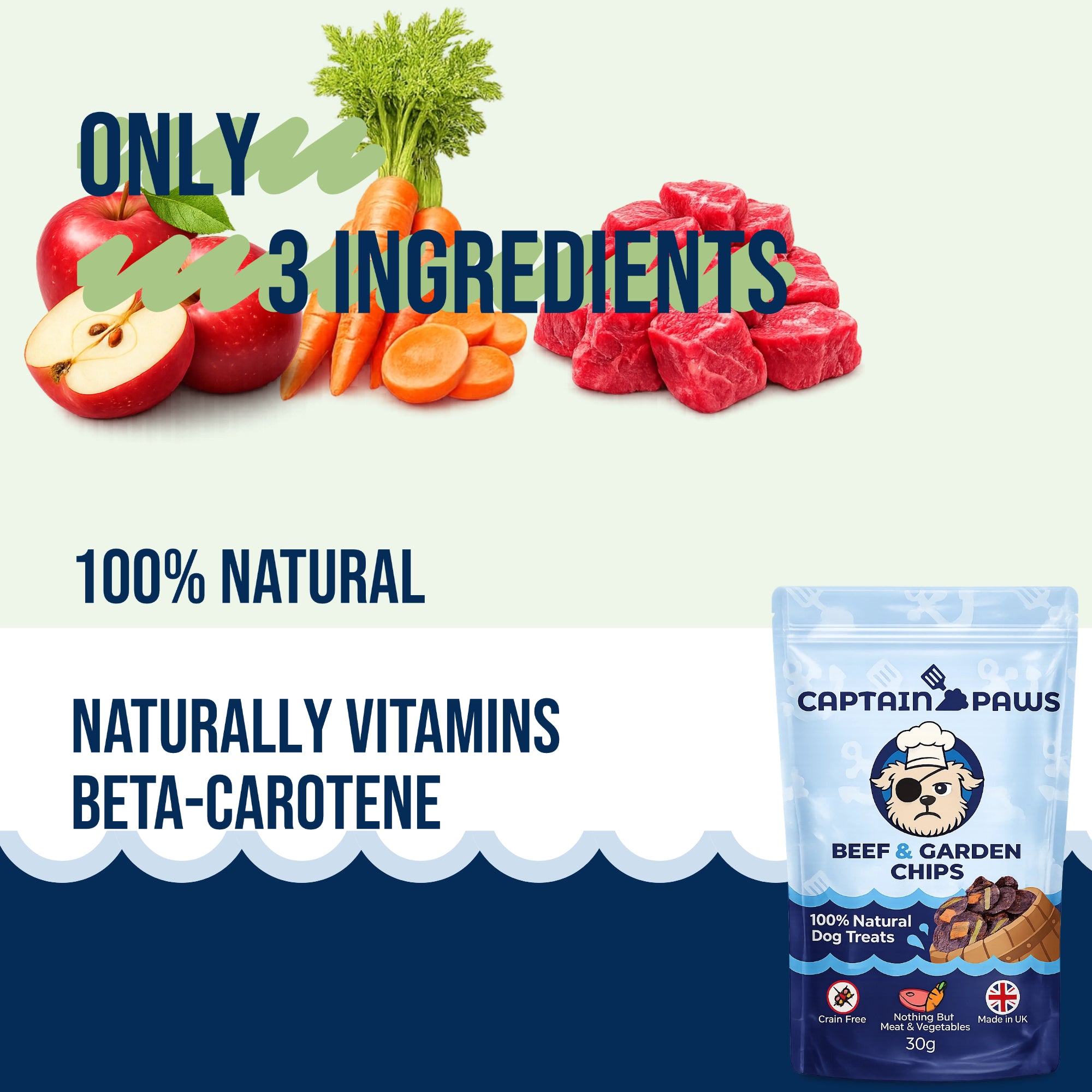 Beef Bites - Apple & Carrot
