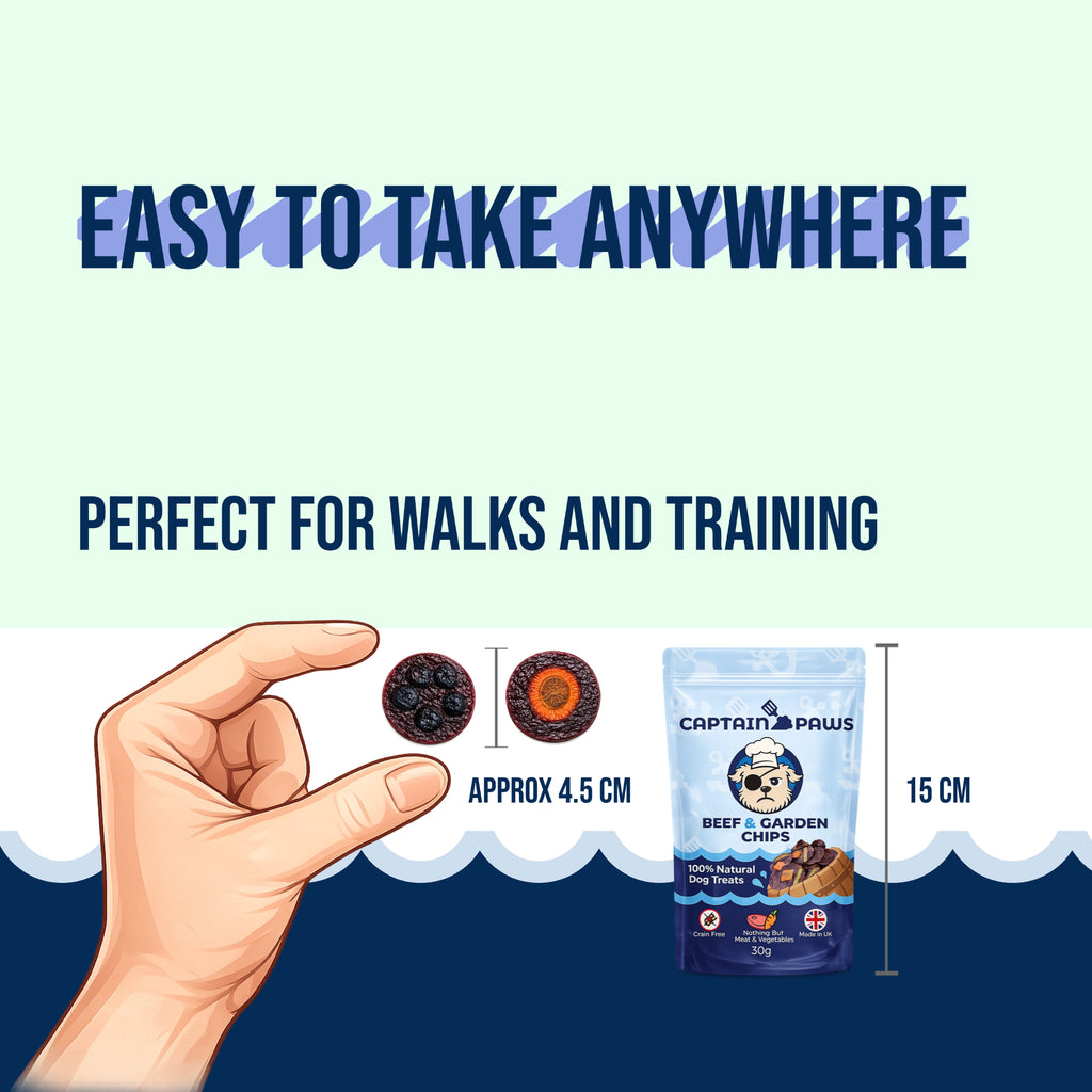 Beef & Garden Bites - Blueberry & Carrot (5 bags)